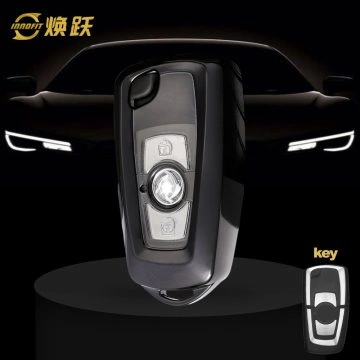 VEC1T1-White Transparent Button-Black Plating- Car Key Cover For Venucia