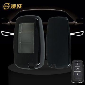 CHA1T1-White Transparent Button-Black Plating- Car Key Cover For CHANGAN