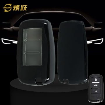CHA1T1-White Transparent Button-Black Plating- Car Key Cover For CHANGAN