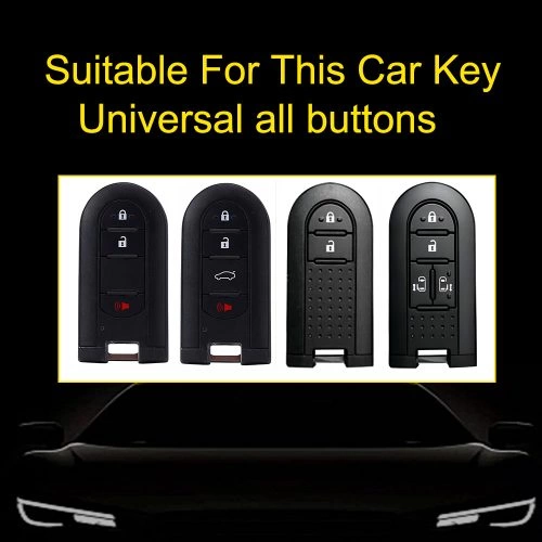 TOE1T1-White Transparent Button-Red Plating- Car Key Cover For Toyota