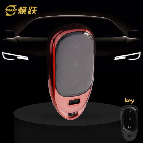 LIA1T1-White Transparent Button-Rose Gold Plating- Car Key Cover For Li Auto Inc