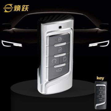 TRA1T1-White Transparent Button-Silver Plating- Car Key Cover For Trumpchi