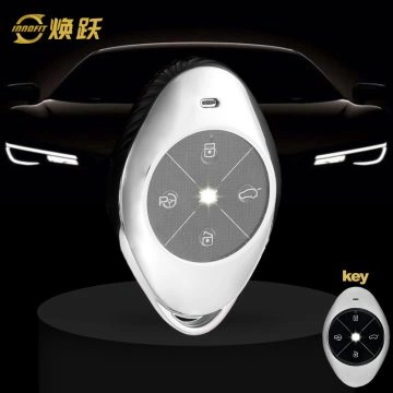 XPB1T1-White Transparent Button-Silver Plating- Car Key Cover For XPENG