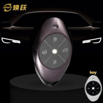 XPB1T1-White Transparent Button-Black Plating- Car Key Cover For XPENG