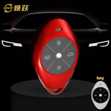 XPB1T1-White Transparent Button-Red Plating- Car Key Cover For XPENG