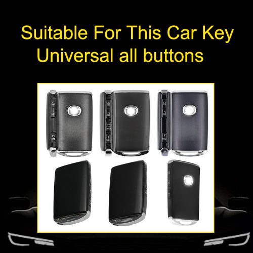 MAA1T1-White Transparent Button-Rose Gold Plating- Car Key Cover For Mazda