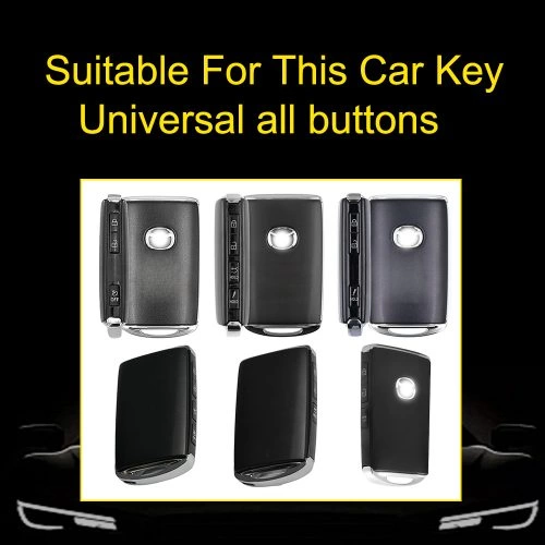 MAA1T1-White Transparent Button-Rose Gold Plating- Car Key Cover For Mazda