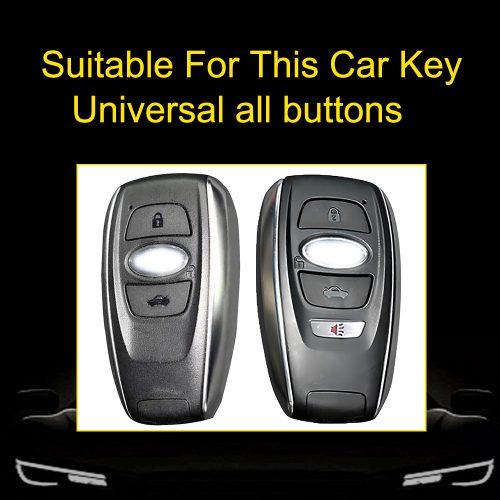 ROA1T1-White Transparent Button-Silver Plating- Car Key Cover For Roewe