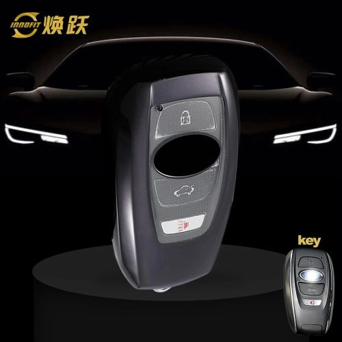 ROA1T1-White Transparent Button-Black Plating- Car Key Cover For Roewe