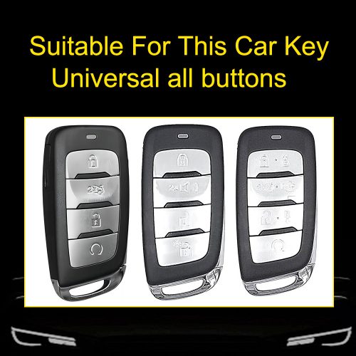 CHD1T1-White Transparent Button-Red Plating- Car Key Cover For CHANGAN