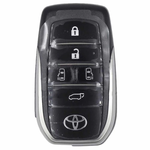 TOC19T1-Black-Metal Gray Plating- Car Key Cover For Toyota