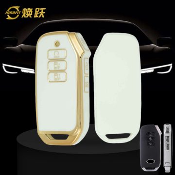 KIS2T1-White-Gold Plating- Car Key Cover For Kia