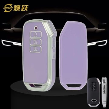 KIS2T1-Purple-Silver Plating- Car Key Cover For Kia