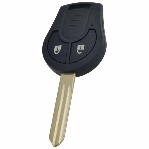 NIE2T1-White-Silver Plating- Car Key Cover For Nissan