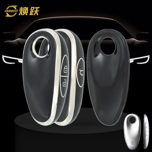 VYA1T1-Black-Silver Plating- Car Key Cover For VOYAH