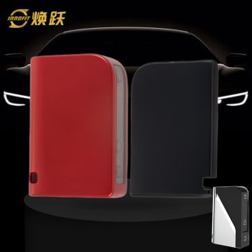 LYB1T1-White Transparent Button-Red Plating- Car Key Cover For LYNK&CO