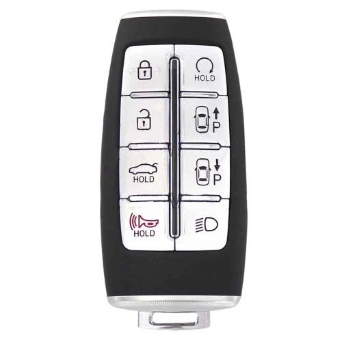 GNA4T1-Black-Silver Plating- Car Key Cover For GENESIS