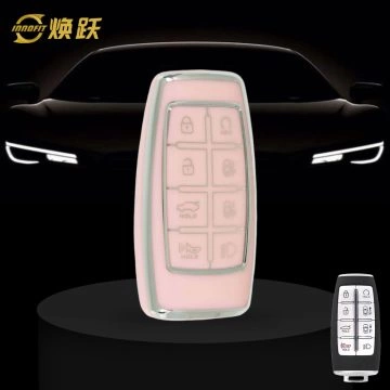 GNA4T1-Pink-Silver Plating- Car Key Cover For GENESIS