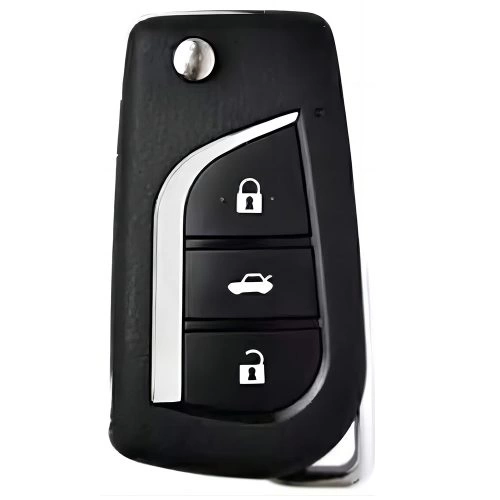 TOA1T1-Black Transparent- Car Key Cover For Toyota