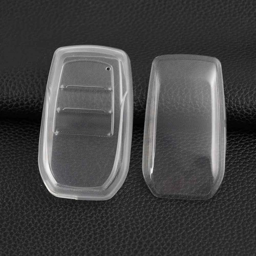 TOC1T1-White Transparent- Car Key Cover For Toyota