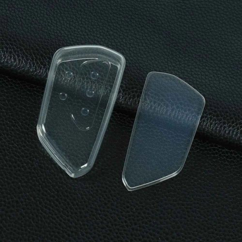 VOC1T1-White Transparent- Car Key Cover For Volkswagen