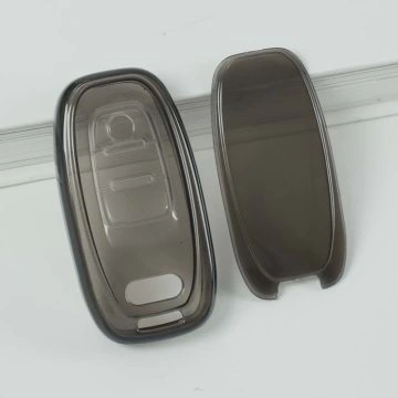 AUB1T1-Black Transparent- Car Key Cover For Audi