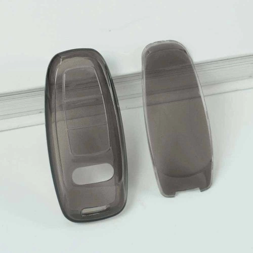 AUC1T1-Black Transparent- Car Key Cover For Audi