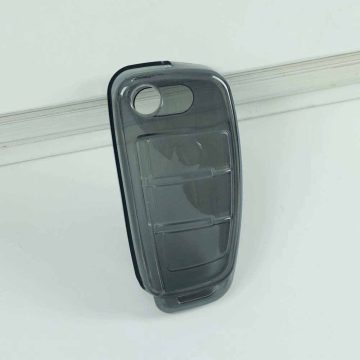 AUD1T1-Black Transparent- Car Key Cover For Audi