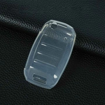 KIE1T1-White Transparent- Car Key Cover For Kia
