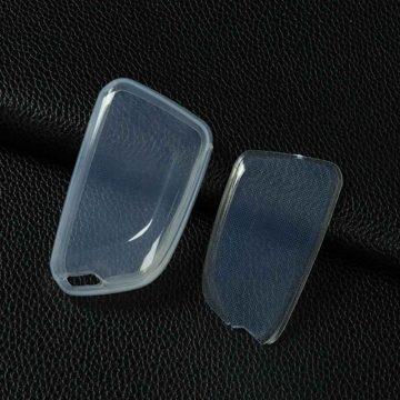 CAB1T1-White Transparent- Car Key Cover For Cadillac