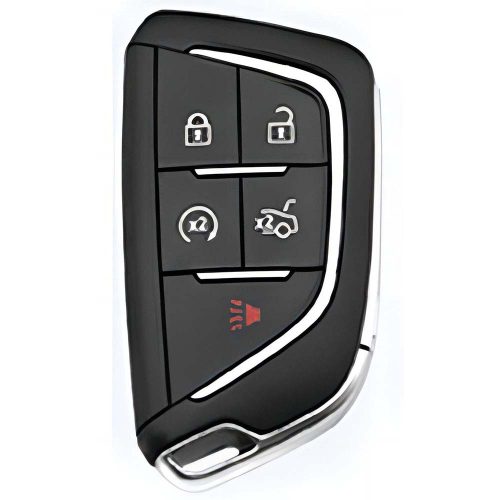 CAB1T1-White Transparent- Car Key Cover For Cadillac