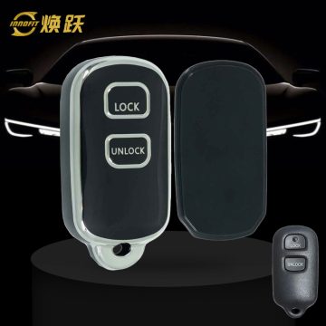 TOM2T1-Black-Silver Plating- Car Key Cover For Toyota