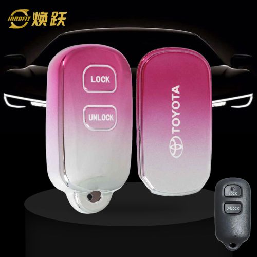 TOM2T1-Gradient Pink- Car Key Cover For Toyota