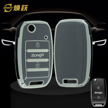 KIE4T1-Space Gray-Silver Plating- Car Key Cover For Kia