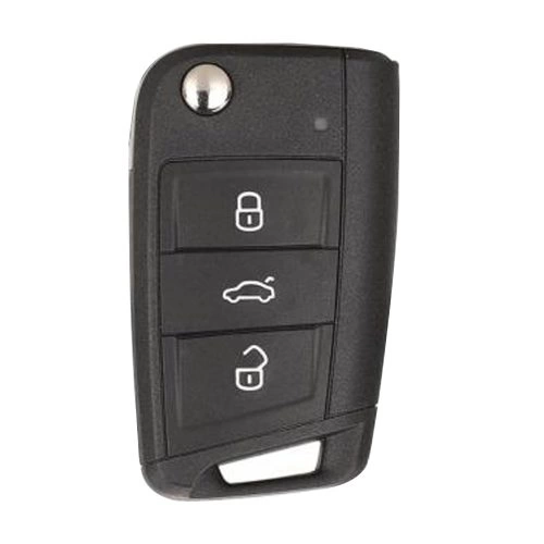 VOF1T1-Black-Gold Plating- Car Key Cover For Volkswagen
