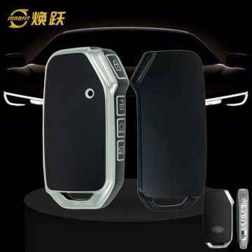 KIK3T1-Black-Silver Plating- Car Key Cover For Kia
