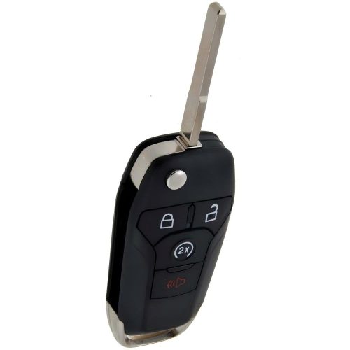 FOA5T1-White-Silver Plating- Car Key Cover For Ford