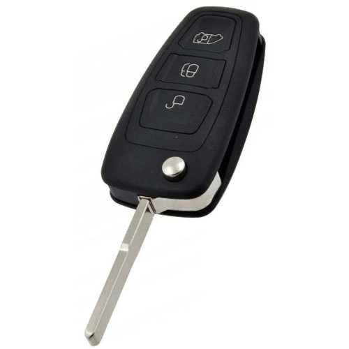 FOD3T1-Black-Gold Plating- Car Key Cover For Ford