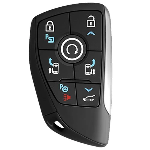 CEV9T1-White-Silver Plating- Car Key Cover For Chevrolet