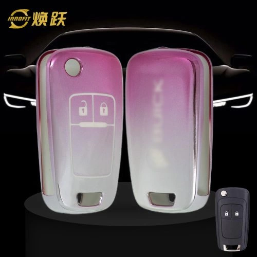 BUE4T1-Gradient Pink- Car Key Cover For Buick