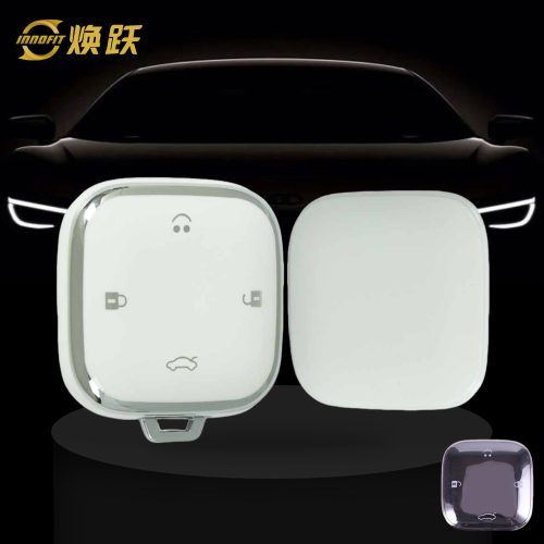 CHJ1T1-White-Silver Plating- Car Key Cover For CHANGAN