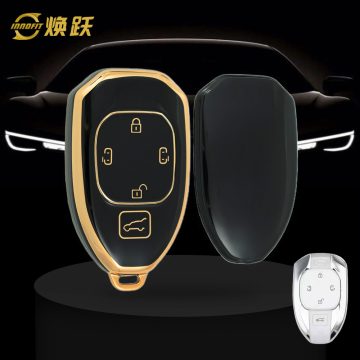 TRE2T1-Black-Gold Plating- Car Key Cover For Trumpchi