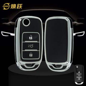 CHB2T1-Black-Silver Plating- Car Key Cover For CHANGAN