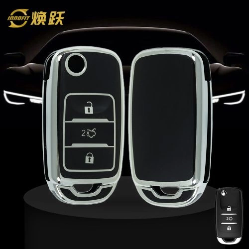 CHB2T1-Black-Silver Plating- Car Key Cover For CHANGAN