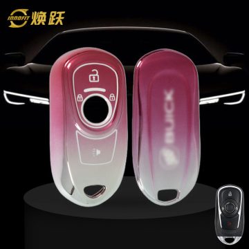 BUA1T1-Gradient Pink- Car Key Cover For Buick