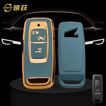 HOR1T1-Granny Grey-Gold Plating- Car Key Cover For Honda