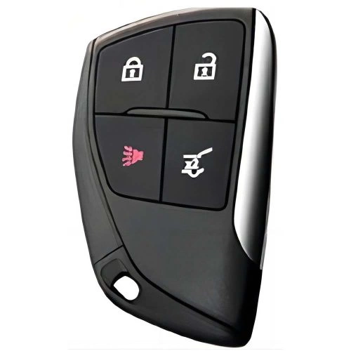 CEV2T1-Black-Silver Plating- Car Key Cover For Chevrolet Buick GMC
