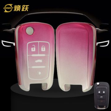CED2T1-Gradient Pink- Car Key Cover For Chevrolet GMC Holden