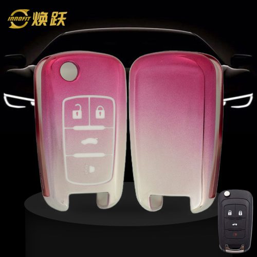 CED2T1-Gradient Pink- Car Key Cover For Chevrolet GMC Holden