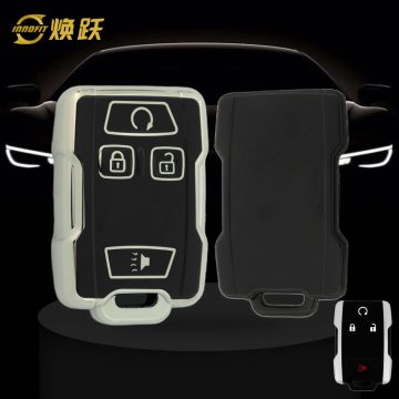 CEC1T1-Black-Silver Plating- Car Key Cover For Chevrolet